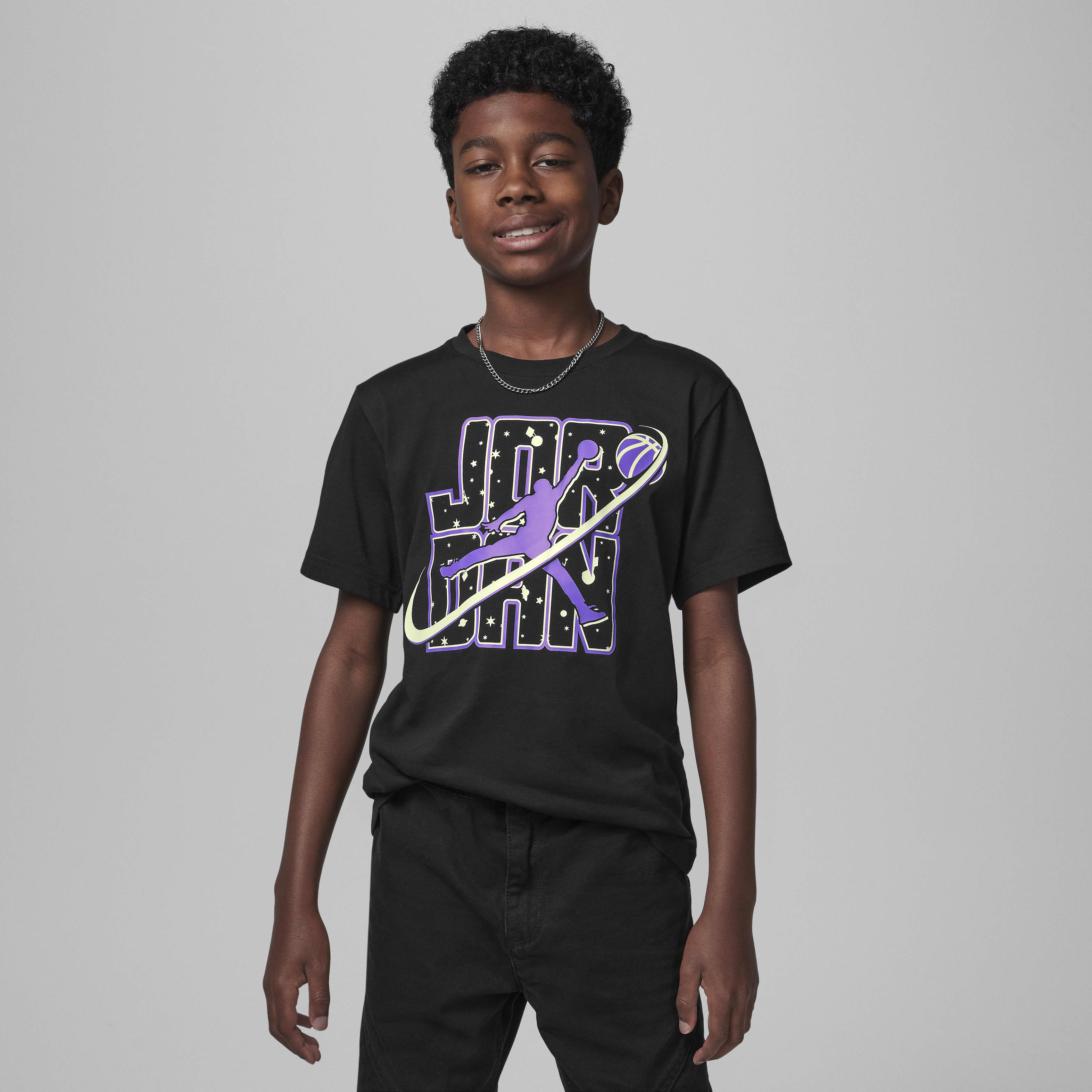 Nike Jordan Older Kids Flight Galaxy Glow T Shirt King s Cross